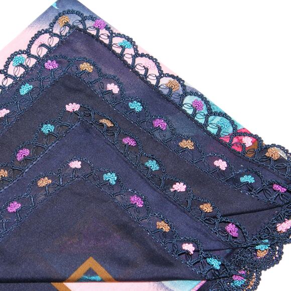 Tulbent Scarf Handmade Crochet Detailing NWOT - Picture 2 of 9